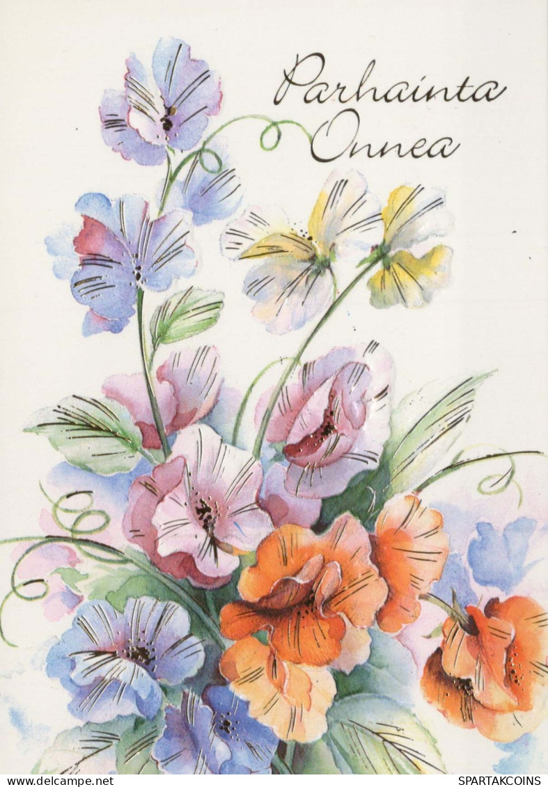 FLORES Vintage Tarjeta Postal CPSM #PAR322.ES - Blumen