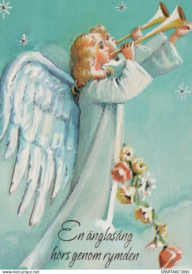 ÁNGEL NAVIDAD Vintage Tarjeta Postal CPSM #PAH886.ES - Angels