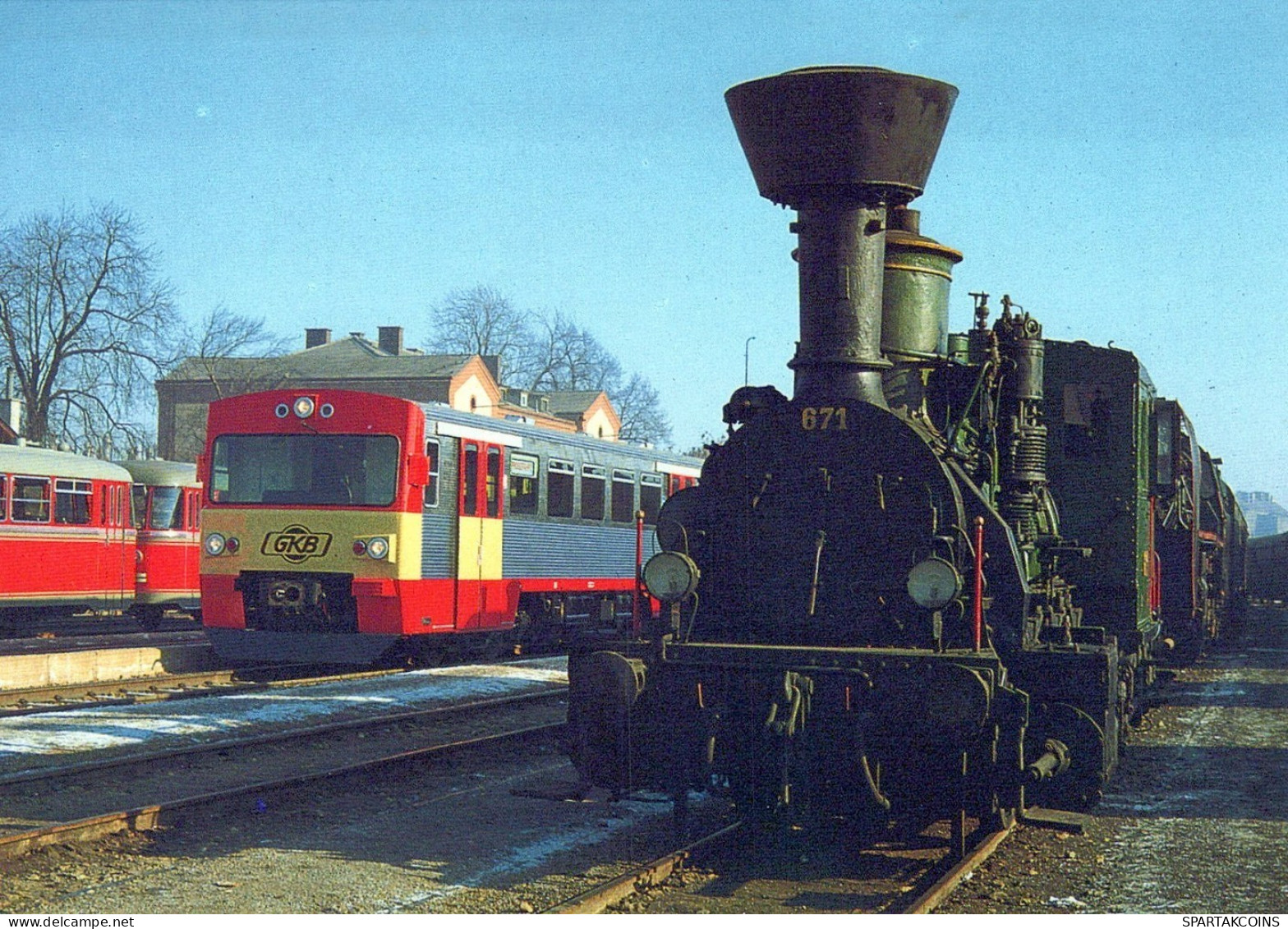 TREN TRANSPORTE Ferroviario Vintage Tarjeta Postal CPSM #PAA889.ES - Trenes