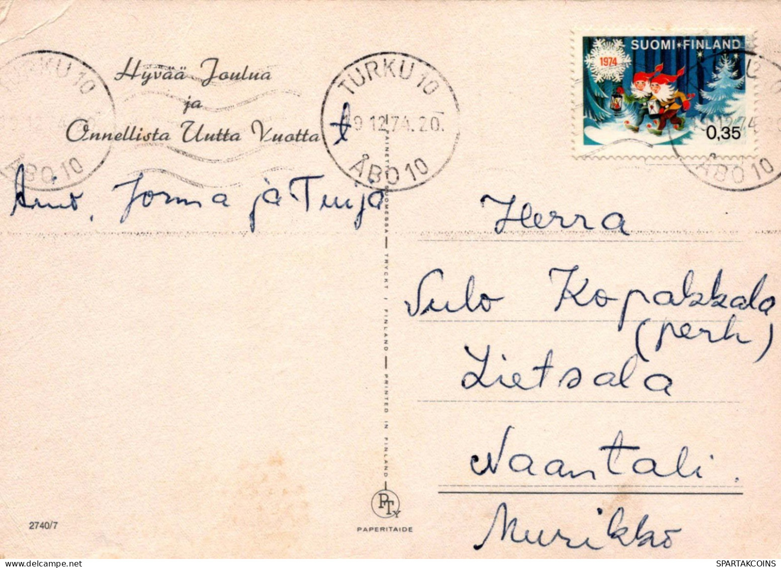 Neujahr Weihnachten KINDER Vintage Ansichtskarte Postkarte CPSM #PAS839.DE - New Year