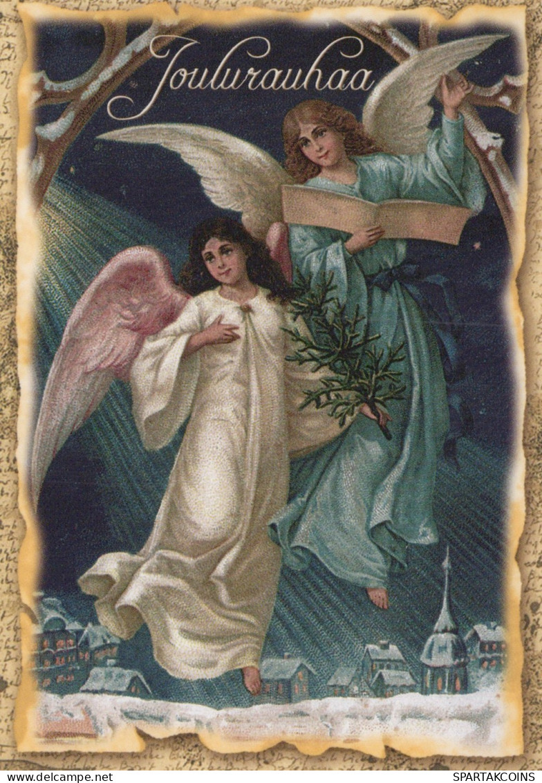 ENGEL WEIHNACHTSFERIEN Feiern & Feste Vintage Ansichtskarte Postkarte CPSM #PAH646.DE - Anges