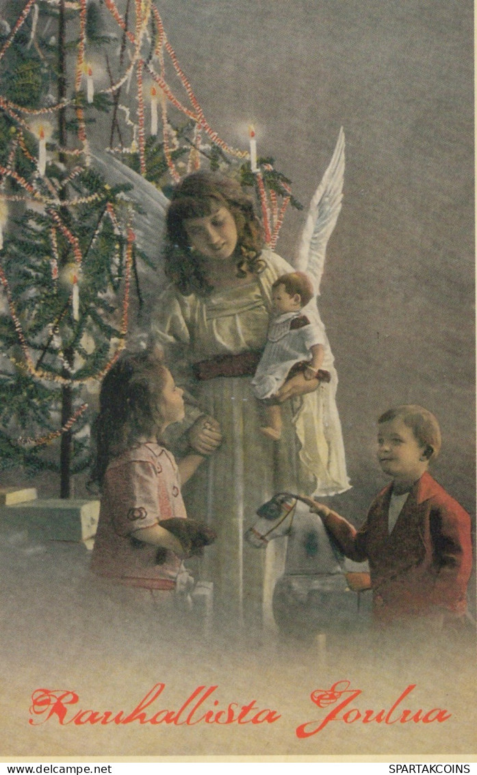 ENGEL WEIHNACHTSFERIEN Feiern & Feste Vintage Ansichtskarte Postkarte CPSM #PAH464.DE - Anges