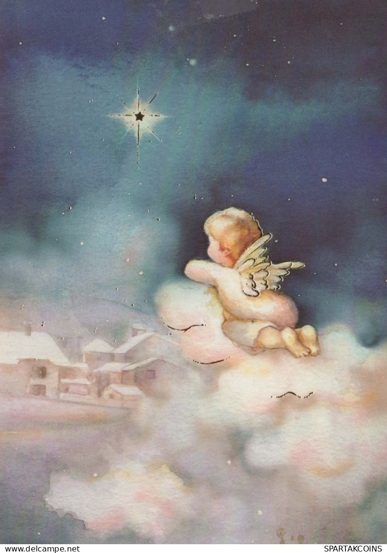 ÁNGEL Navidad Vintage Tarjeta Postal CPSM #PBP364.ES - Angeli