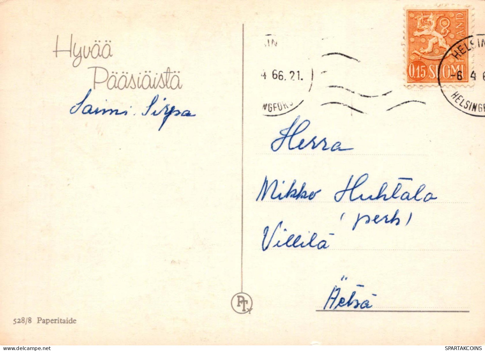 PASCUA POLLO HUEVO Vintage Tarjeta Postal CPSM #PBP057.ES - Easter
