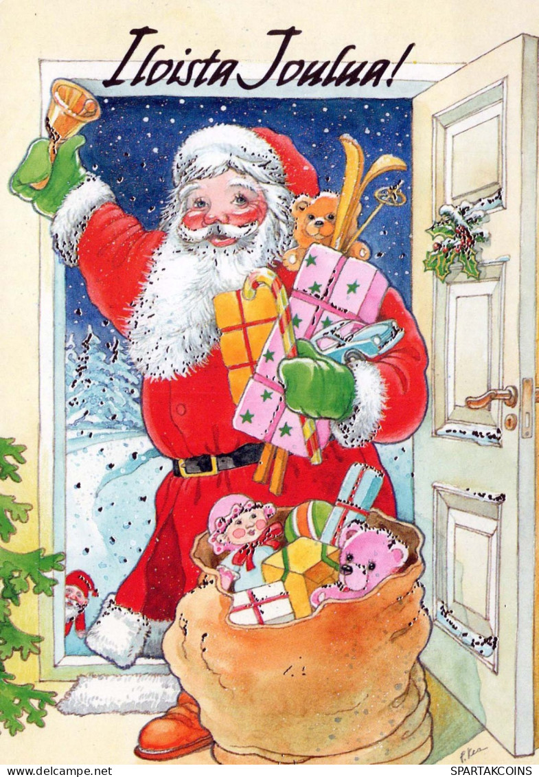 WEIHNACHTSMANN SANTA CLAUS Neujahr Weihnachten Vintage Ansichtskarte Postkarte CPSM #PBL051.DE - Kerstman