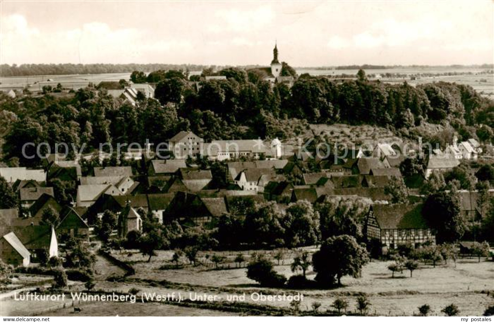 73831967 Wuennenberg Unter Und Oberstadt Panorama Wuennenberg - Bad Wuennenberg