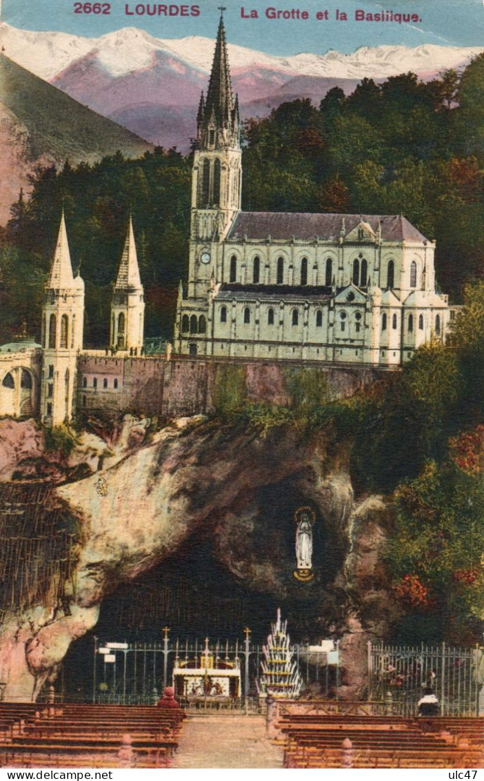 - 65 - LOURDES. - La Grotte Et La Basilique. - - Lourdes