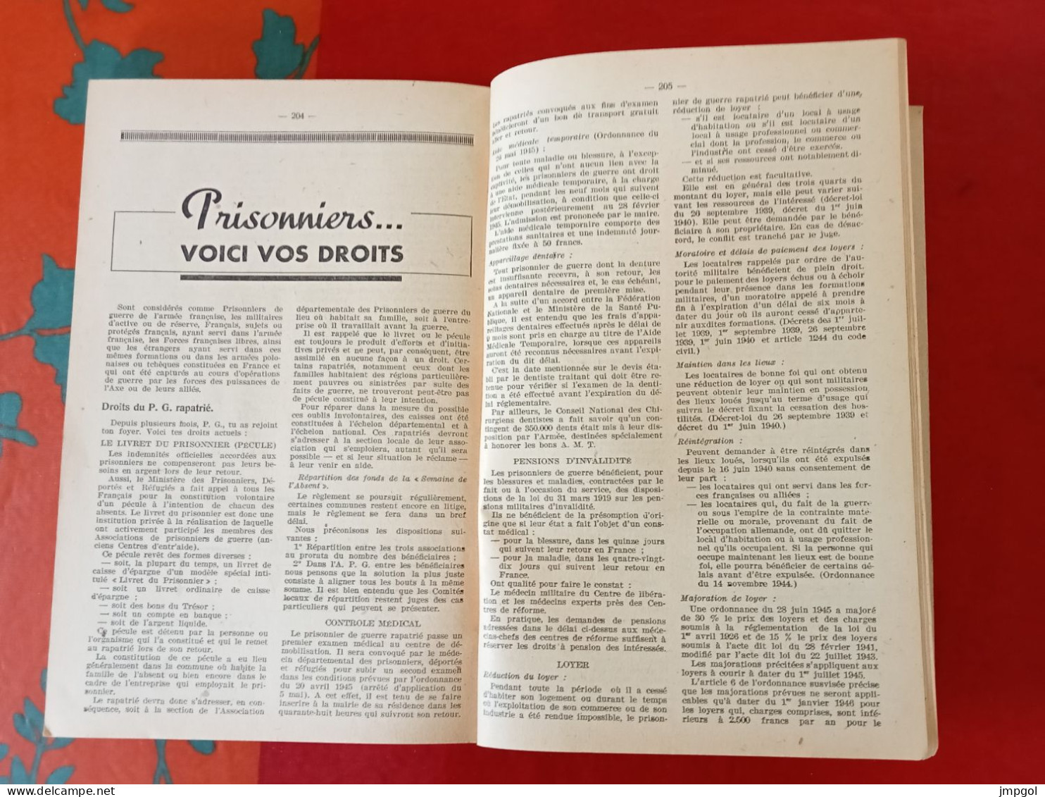 Annuaire Des Prisonniers De Guerre De L'Allier Par Communes 1946 - 1939-45