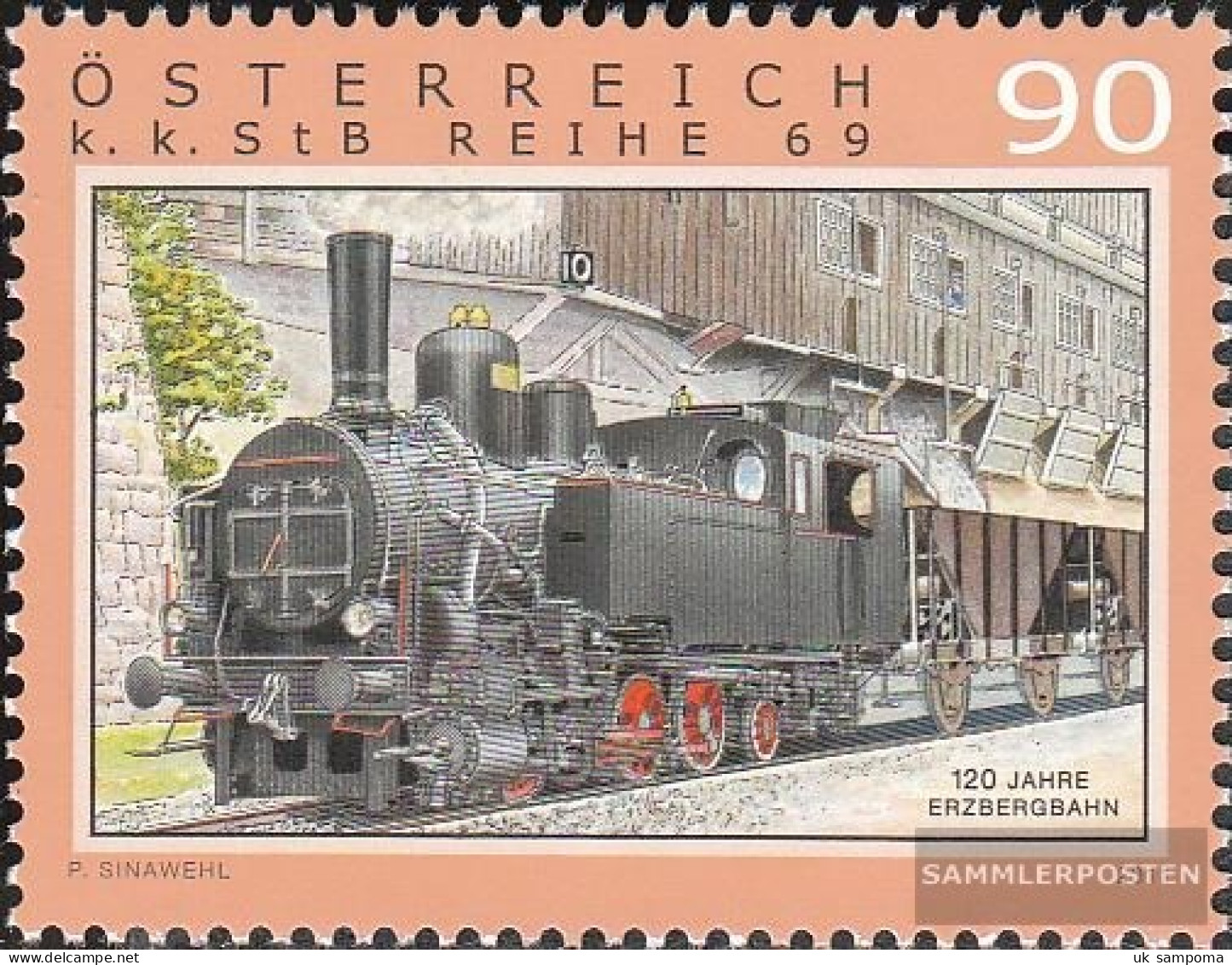Austria 2955 (complete Issue) Unmounted Mint / Never Hinged 2011 Railway - Neufs