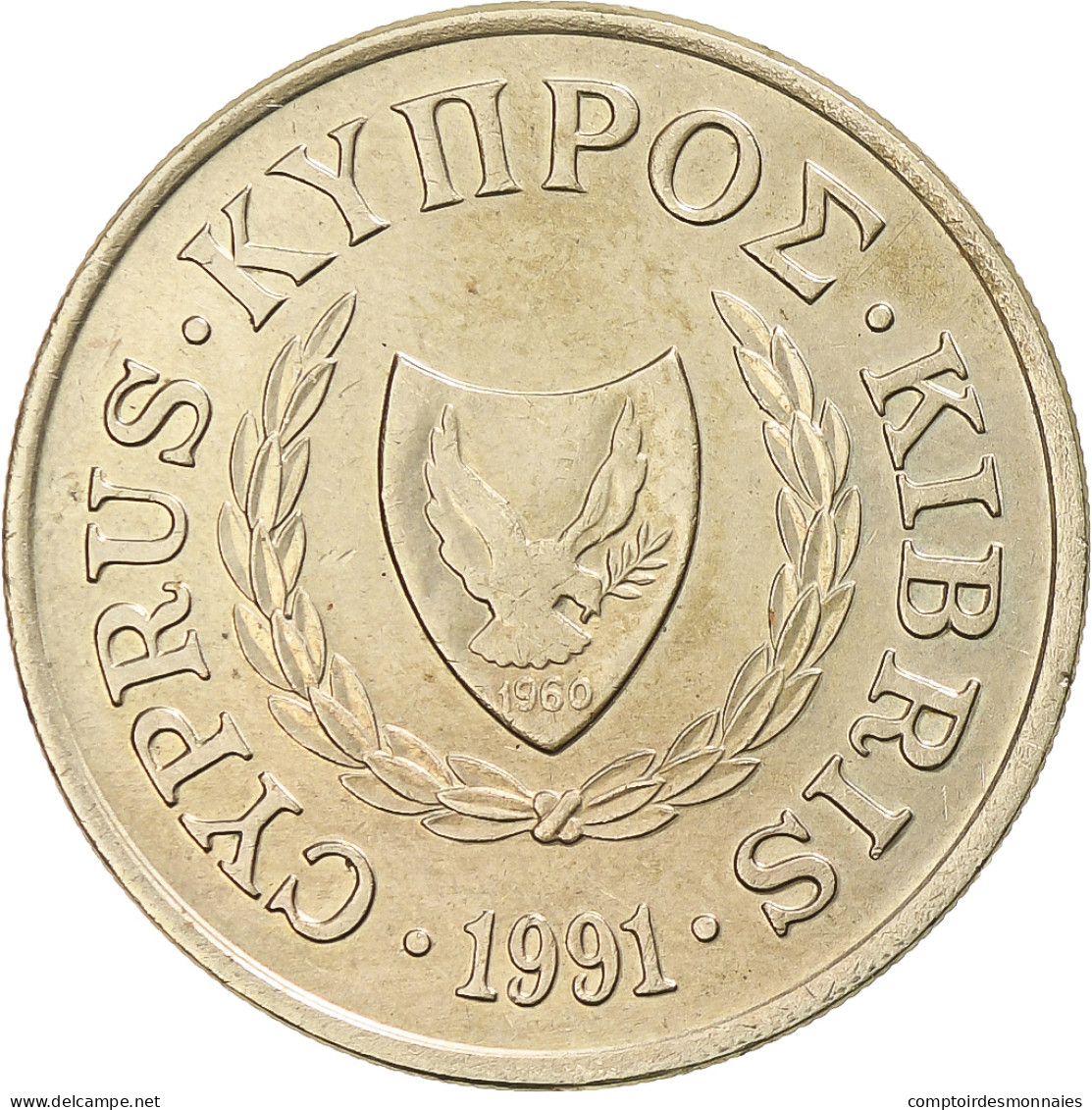 Chypre, 10 Cents, 1991 - Zypern