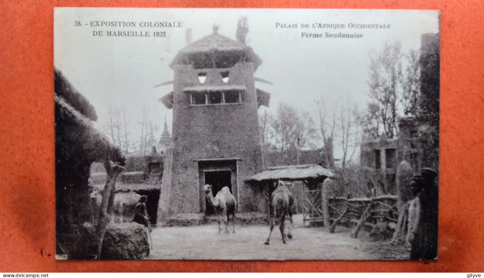 CPA (13) Marseille. Exposition Coloniale.1922. Palais De L'Afrique Occidentale. Ferme Soudanaise  (7A.1218) - Expositions Coloniales 1906 - 1922