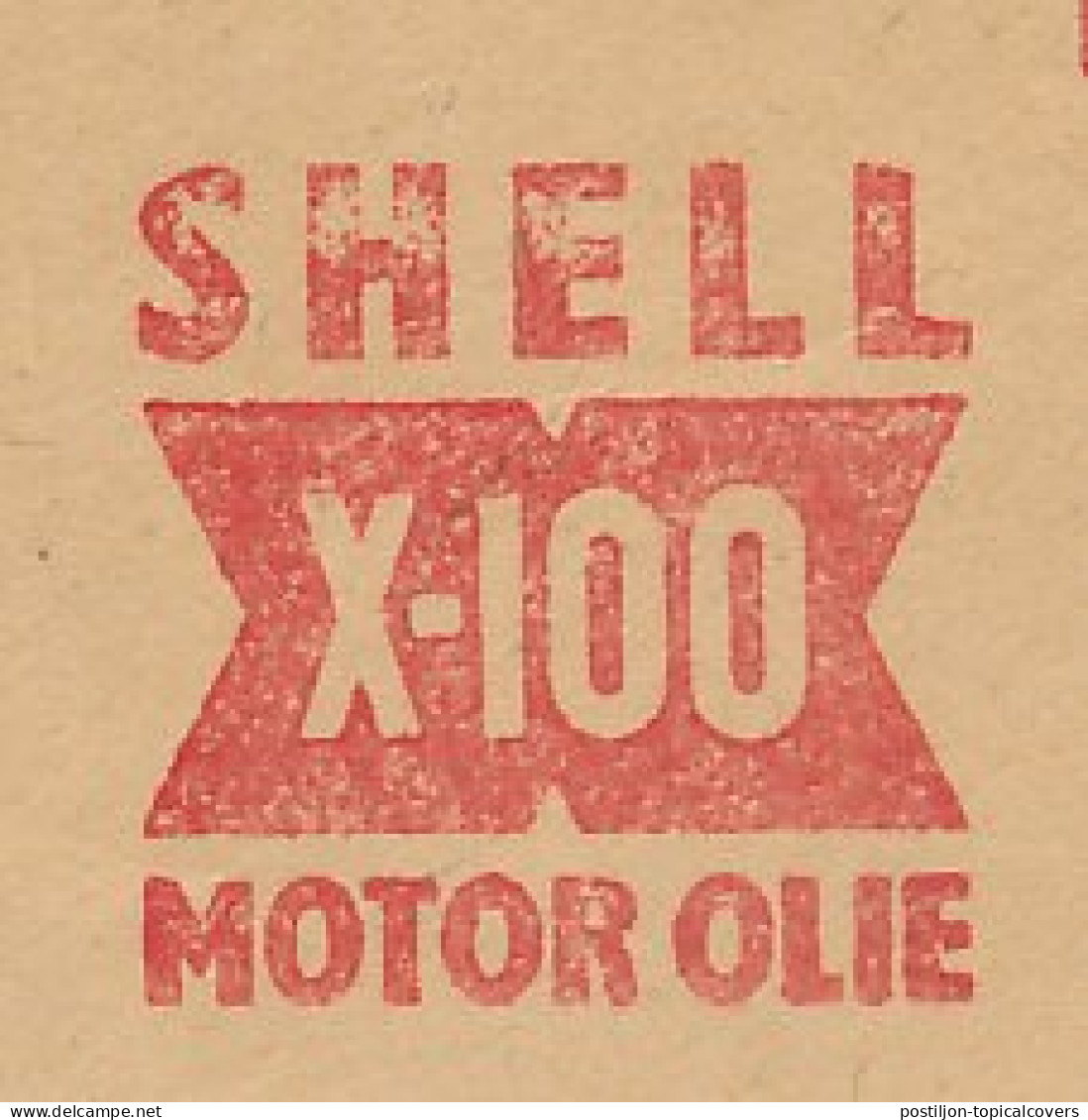 Meter Cover Netherlands 1949 Shell - Motor Oil - Other & Unclassified