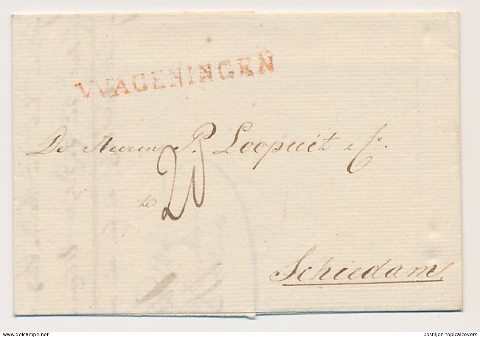 WAGENINGEN - Schiedam 1828 - ...-1852 Vorläufer