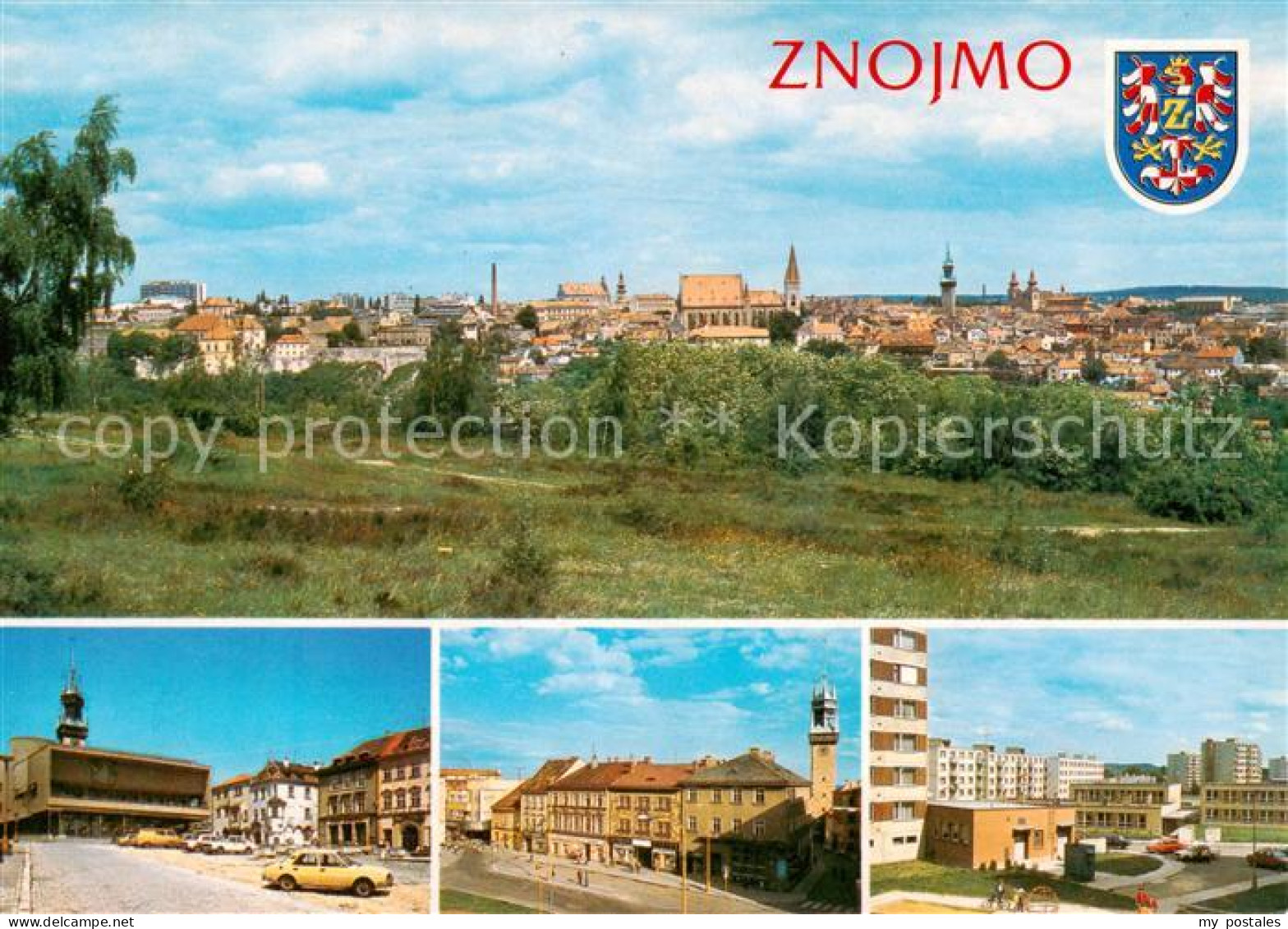 73797573 Znojmo Znaim CZ Stadtpanorama Motive Innenstadt  - Czech Republic