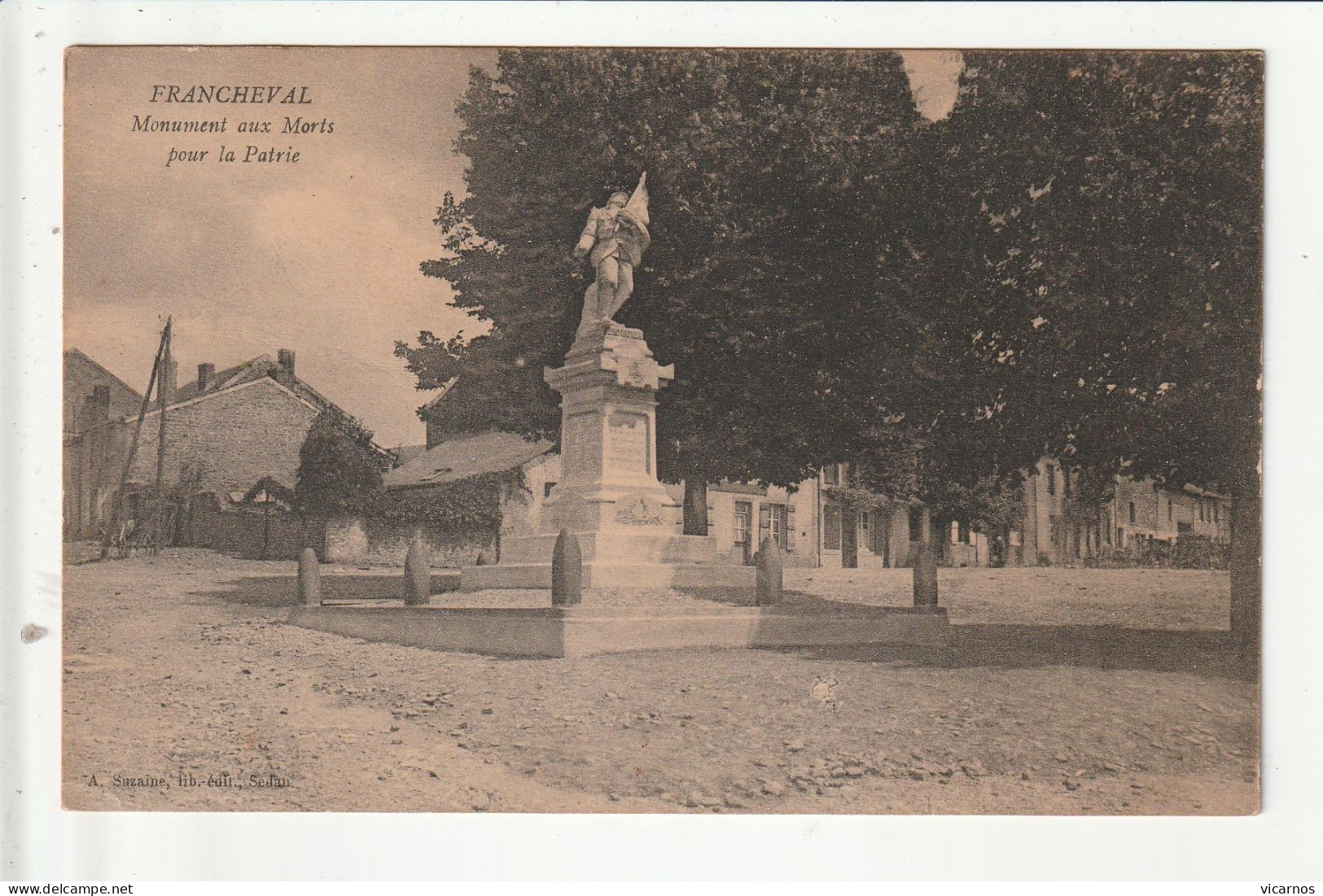 CP 08 FRANCHEVAL Monument Aux Morts - Sonstige & Ohne Zuordnung