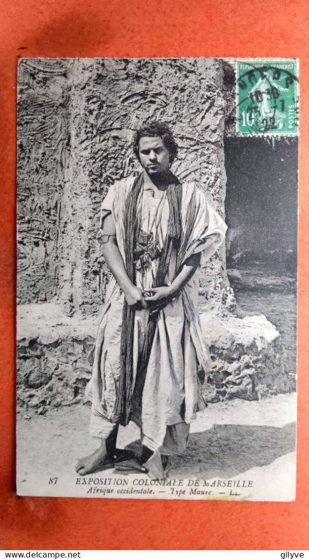 CPA (13) Marseille. Exposition Coloniale. Afrique Occidentale. Type Maure. (7A.1224) - Expositions Coloniales 1906 - 1922