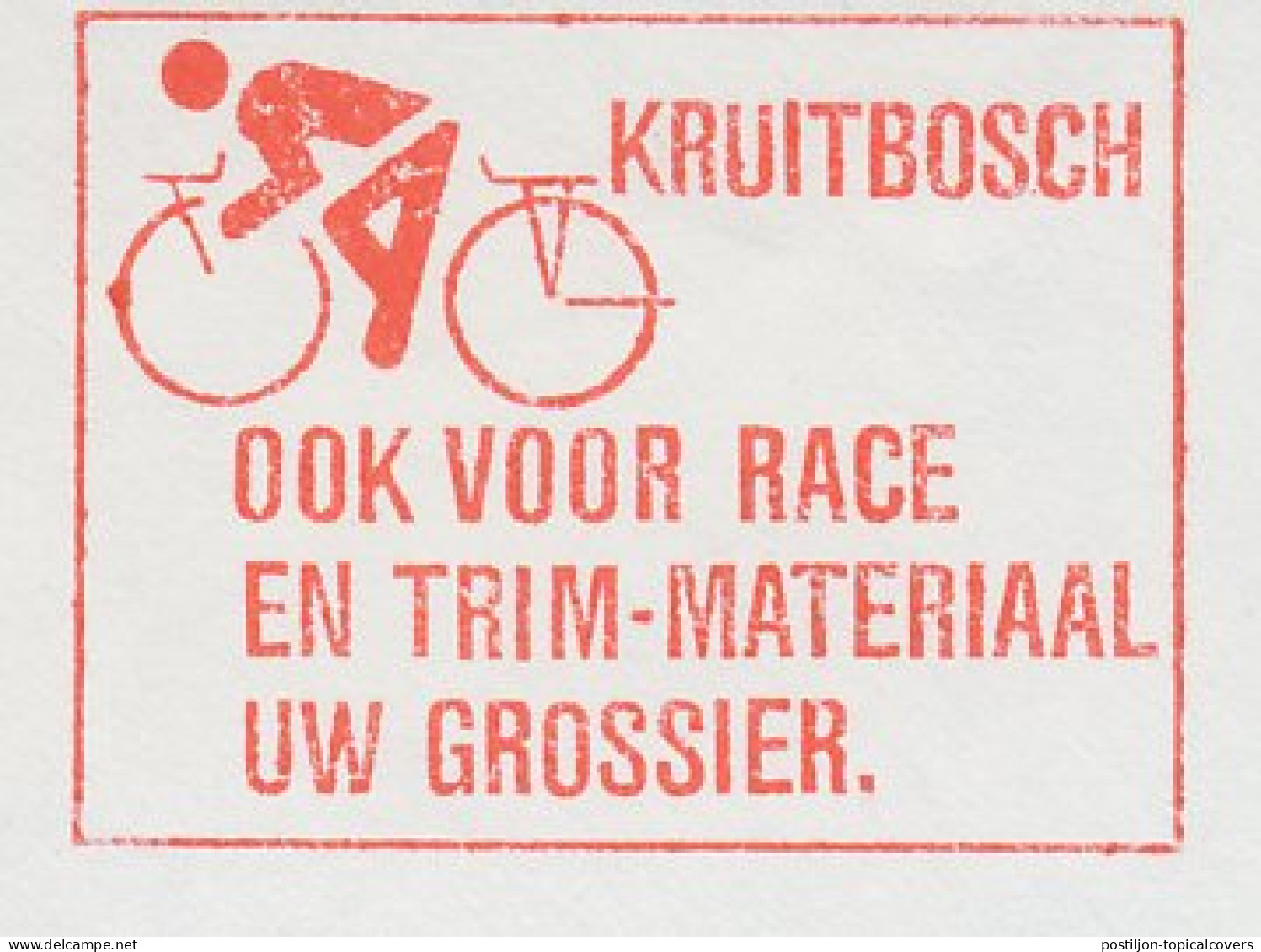 Meter Cut Netherlands 1982 Cycling - Bicycle - Wielrennen