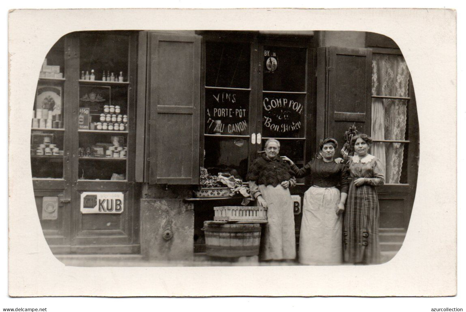 Devanture D'une épicerie. Carte Photo Animée Non Située - Geschäfte