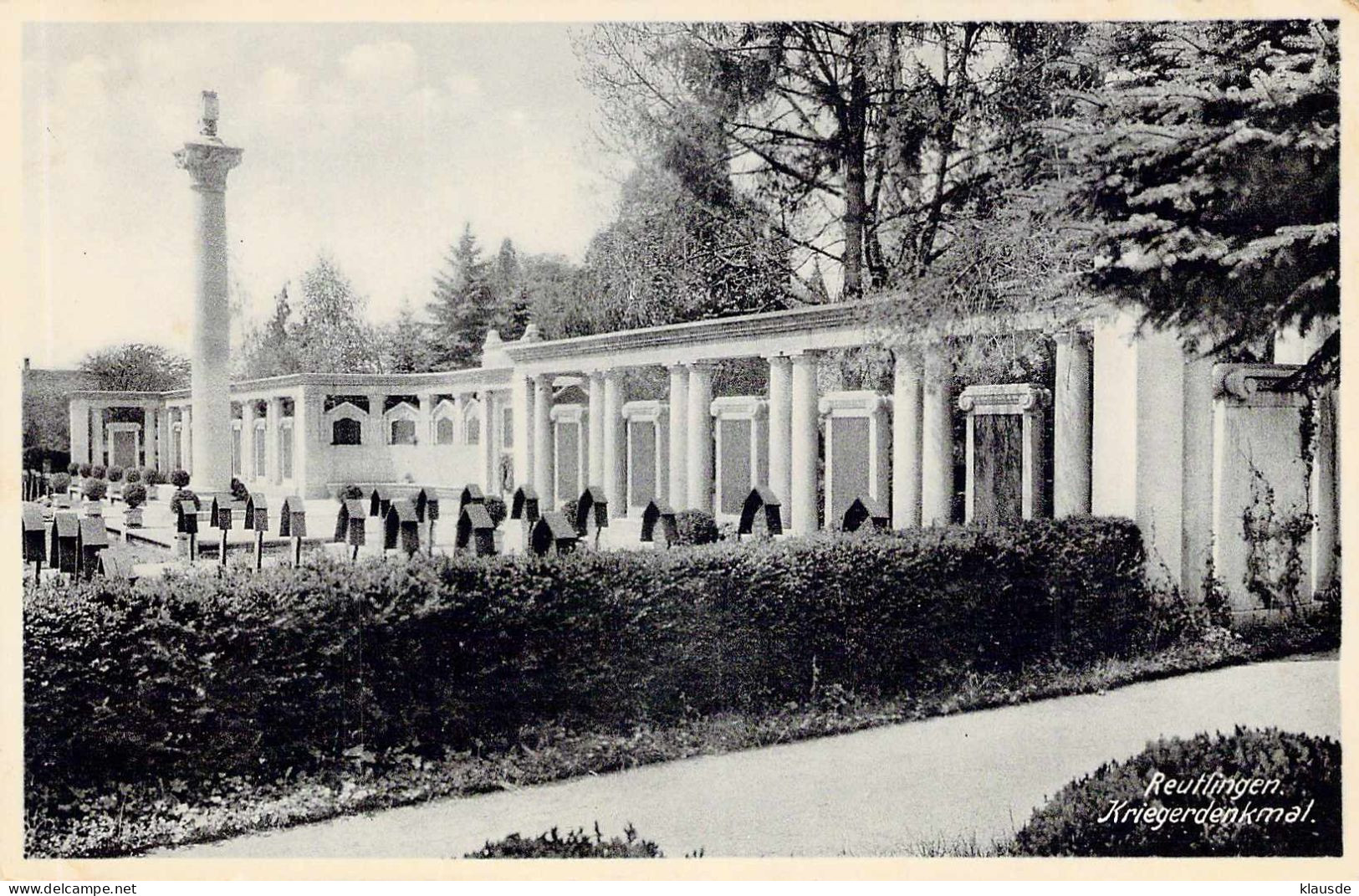 Reutlingen - Kriegerdenkmal Gel.1936 - Reutlingen