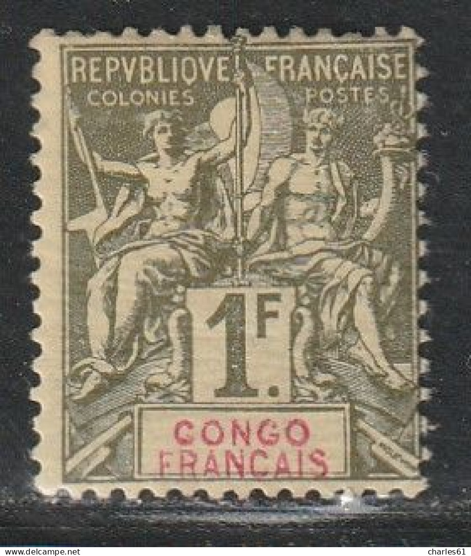 CONGO - N°24 * (1892) 1fr Olive - Ungebraucht