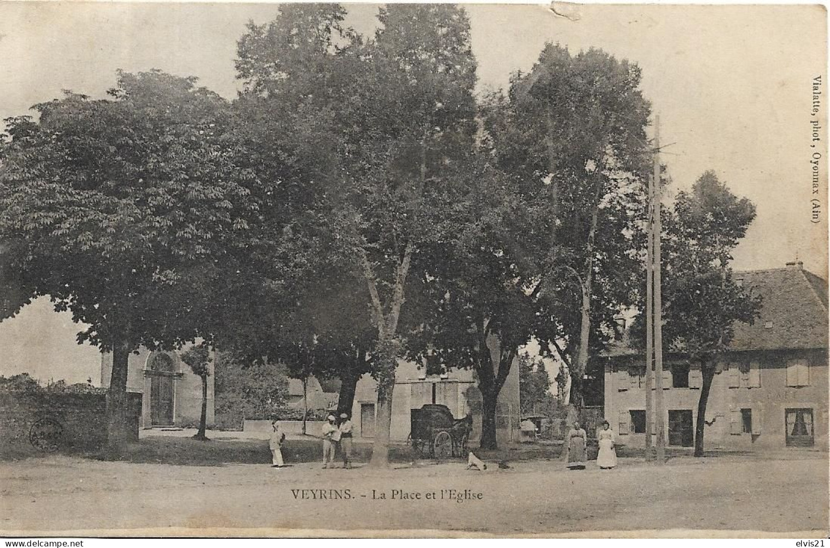 VEYRINS La Place De L' Eglise - Sonstige & Ohne Zuordnung