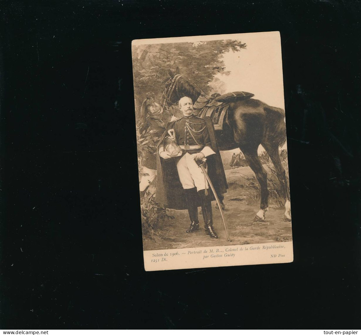 CPA - Salon De 1906- Portrait De M.B. Colonel Garde Républicaine - Gaston Guedy - Malerei & Gemälde