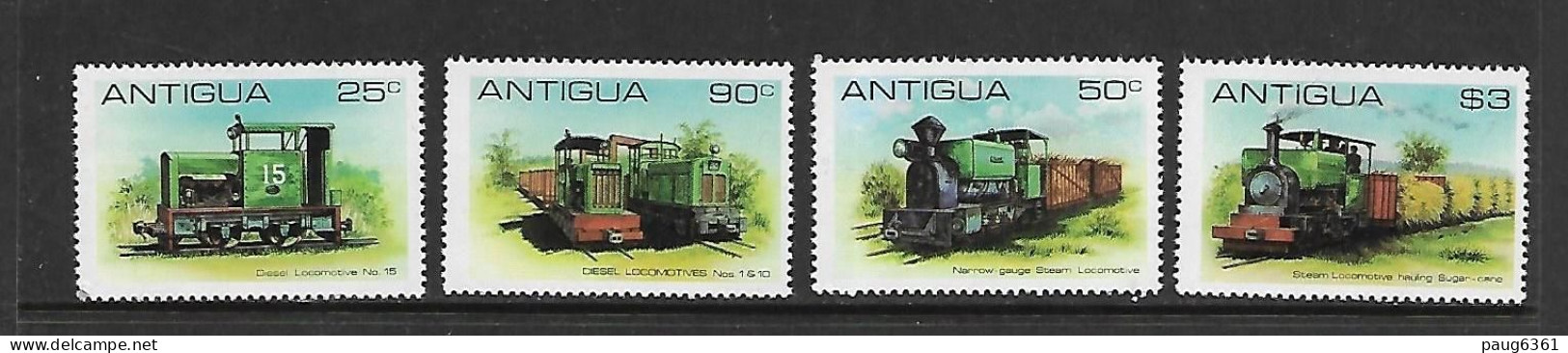 ANTIGUA 1981 TRAINS  YVERT N°601/604 NEUF MNH** - Treinen