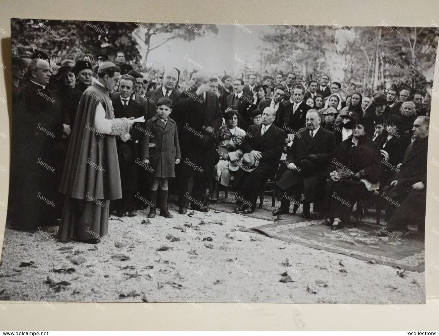 Italia Foto Da Identificare INAUGURAZIONE OASI "CELESTINO ...." Monte Mario Roma 1936. 225x147 Mm. - Europe