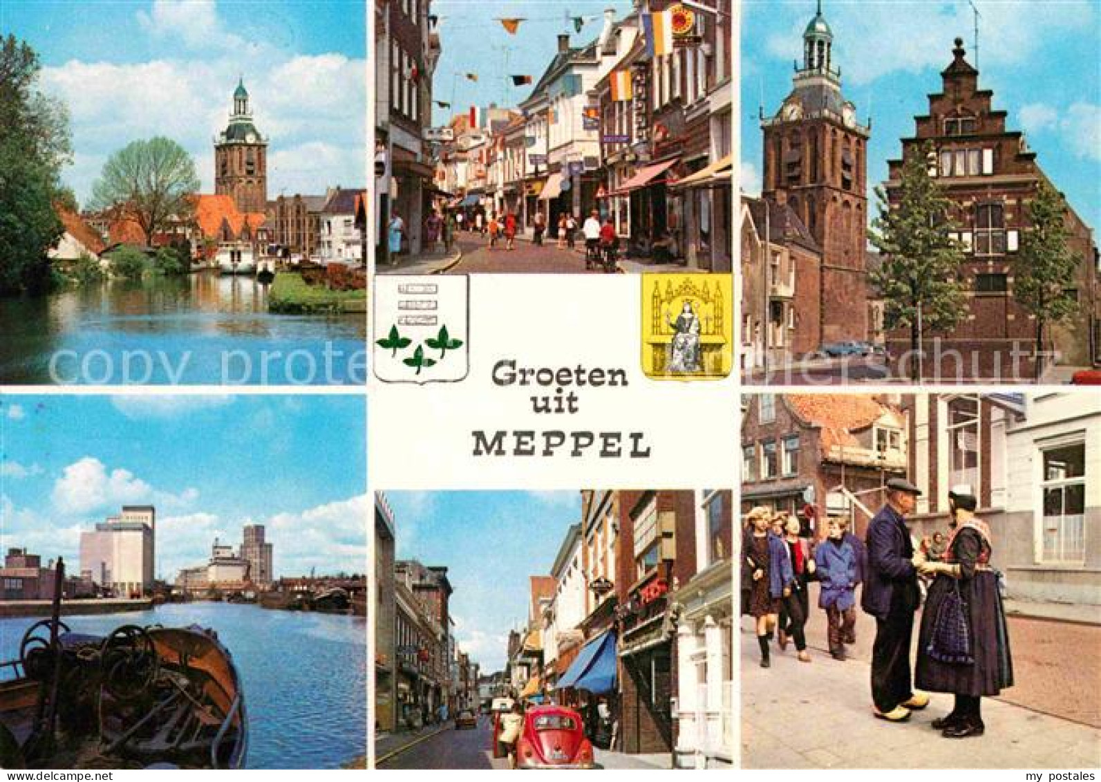 72687202 Meppel Kirche Ortsmotive Rathaus Trachten Meppel - Autres & Non Classés