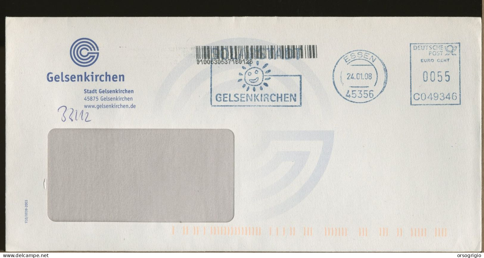 GERMANY - DEUTSCHE - EMA -   ESSEN  -  GELSENKIRCHEN - Franking Machines (EMA)