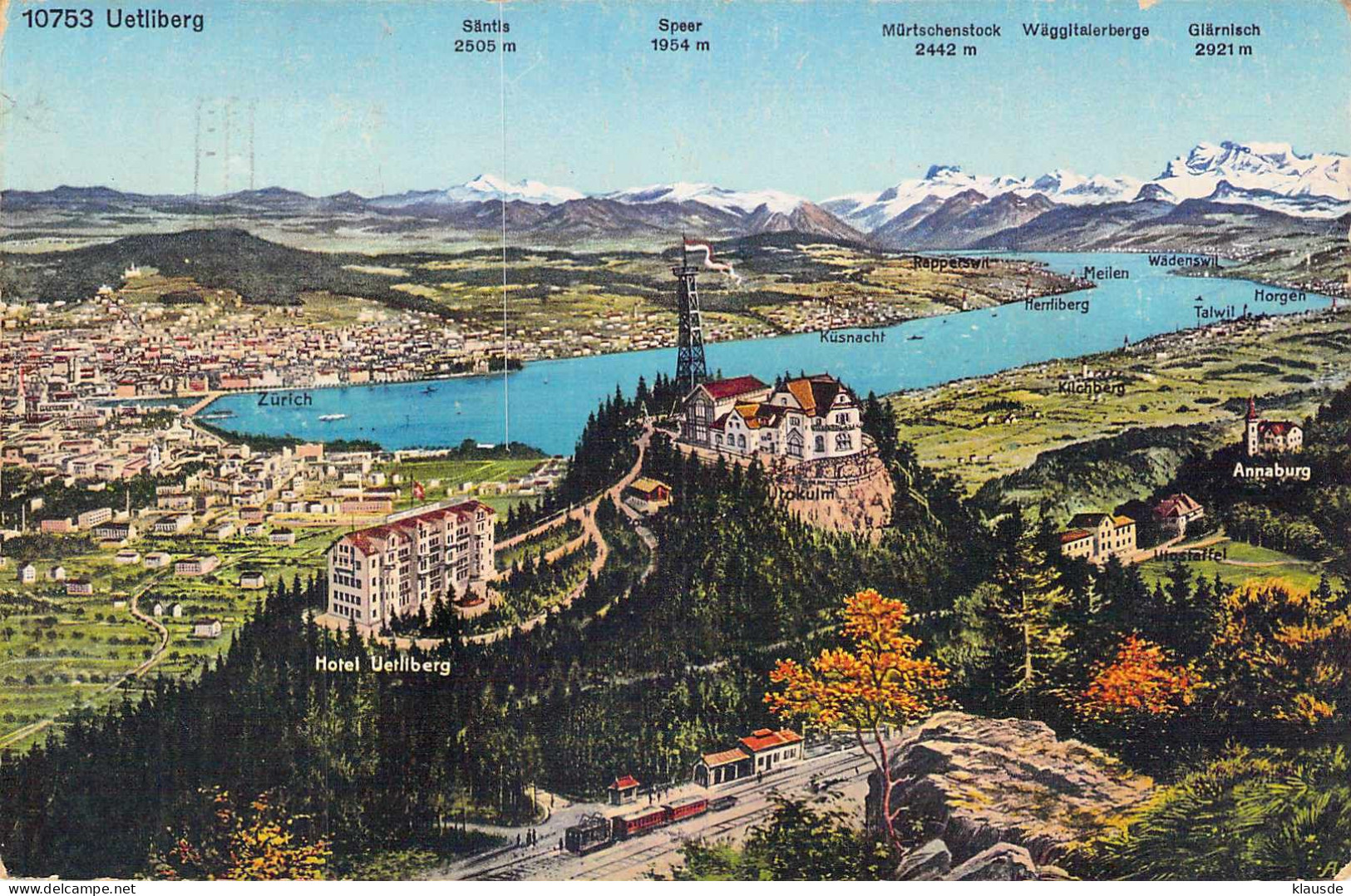 Zürich - Panorama Gel.1928 - Zürich