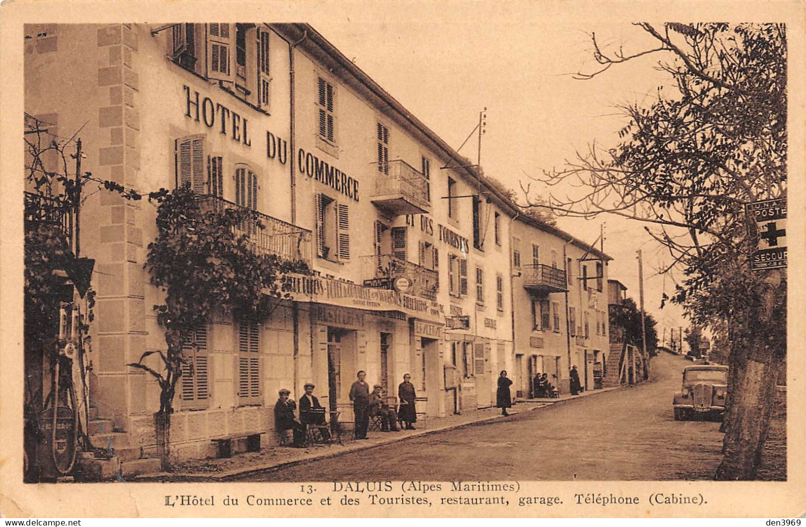 DALUIS (Alpes-Maritimes) - L'Hôtel Du Commerce Et Des Touristes - Ecrit 1939 (2 Scans) - Autres & Non Classés