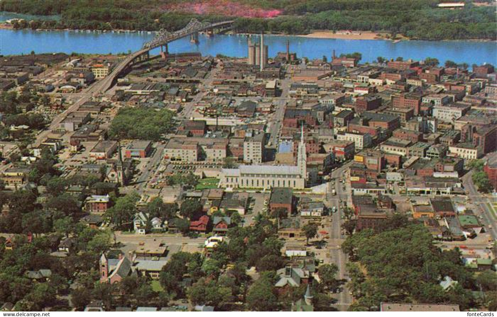 73976442 La_Crosse_Wisconsin_USA Panorama With St. Joseph The Workman Cathedral  - Other & Unclassified