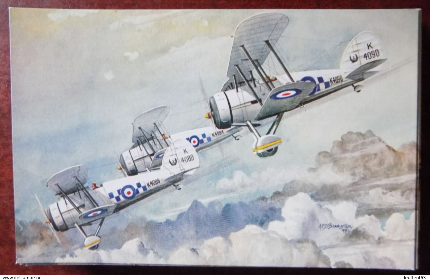 Cpa Gloster " Gauntlets "  - Ill. Bannister - 1919-1938: Between Wars