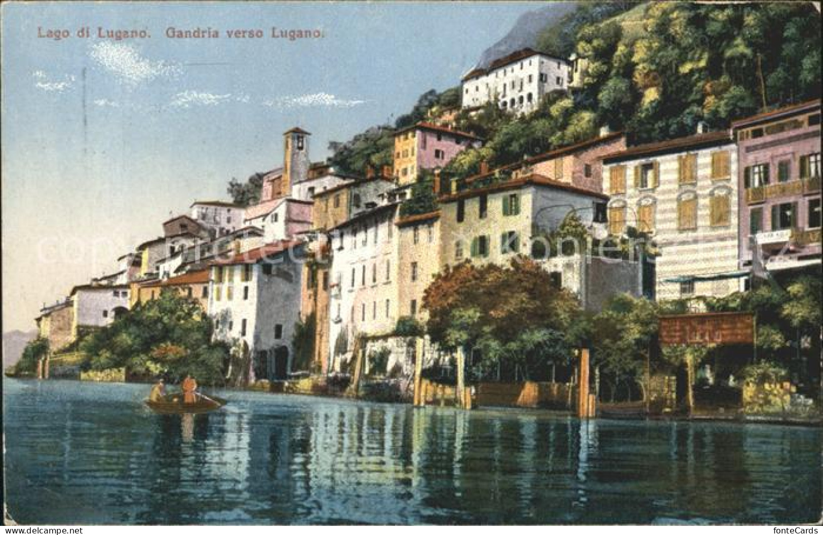 12047449 Gandria Lago Di Lugano Ansicht Vom Luganersee Aus Gandria - Other & Unclassified