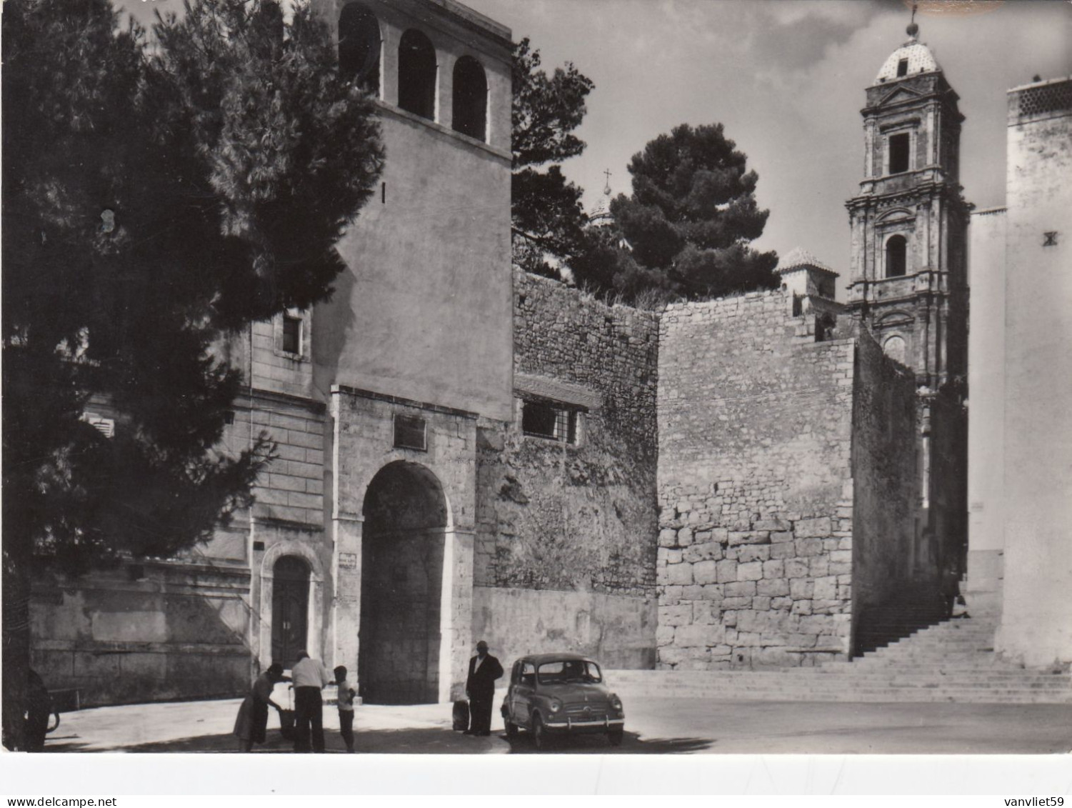 CONVERSANO-BARI- SAN BENEDETTO-CAMPANILE BAROCCO-CARTOLINA VERA FOTOGRAFIA NON  VIAGGIATA 1955-1960 - Bari