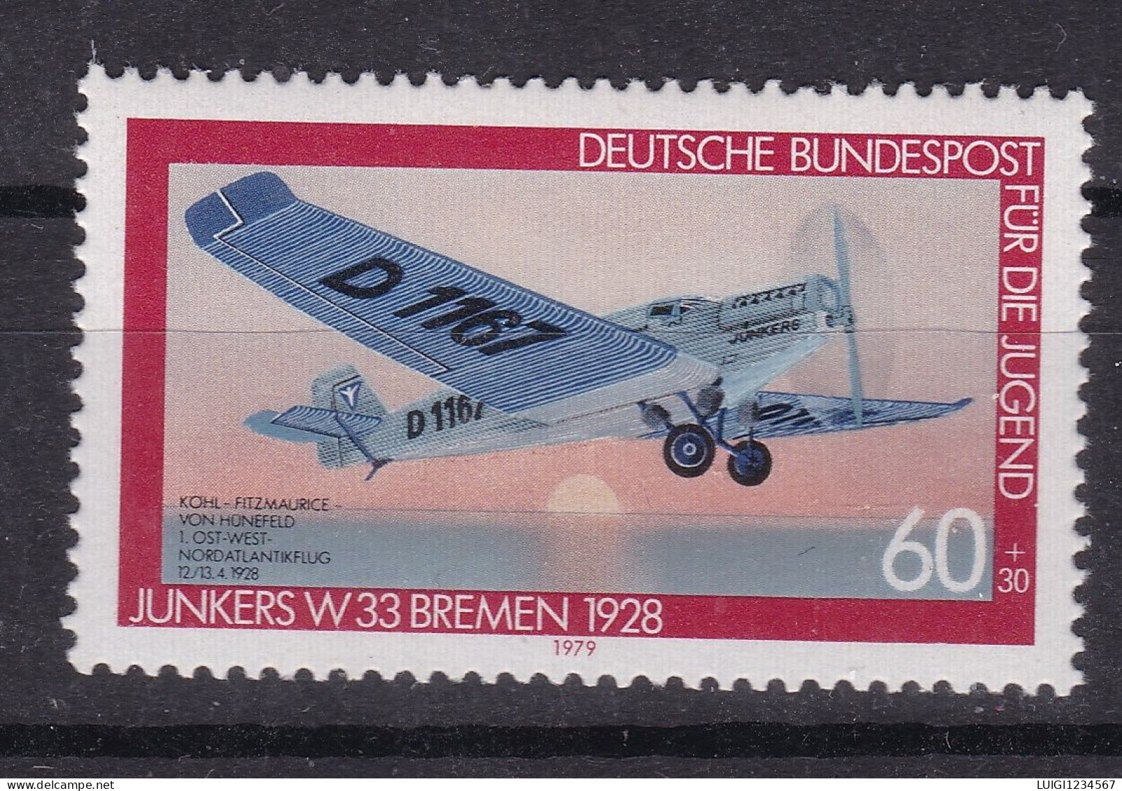 GERMANIA NUOVO MNH ** JUNKERS W 33 - Avions