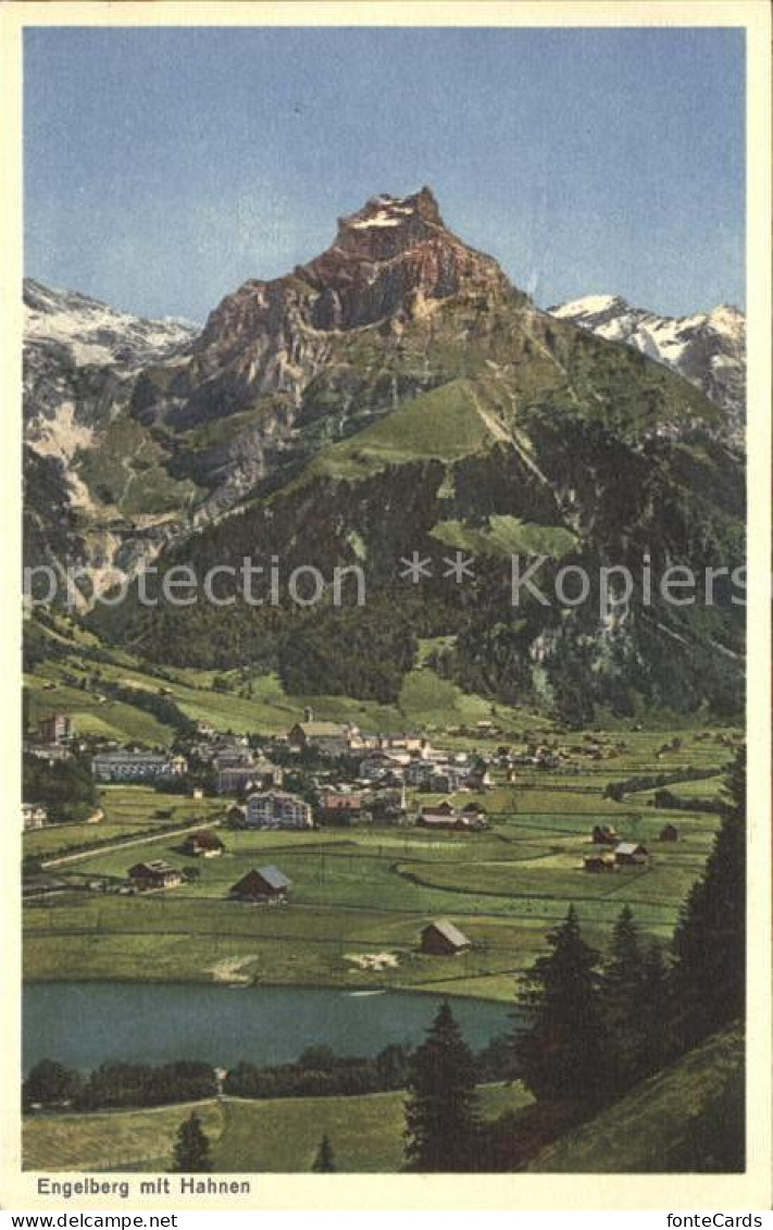 12042519 Engelberg OW Panorama Mit Hahnen Alpen Engelberg - Andere & Zonder Classificatie