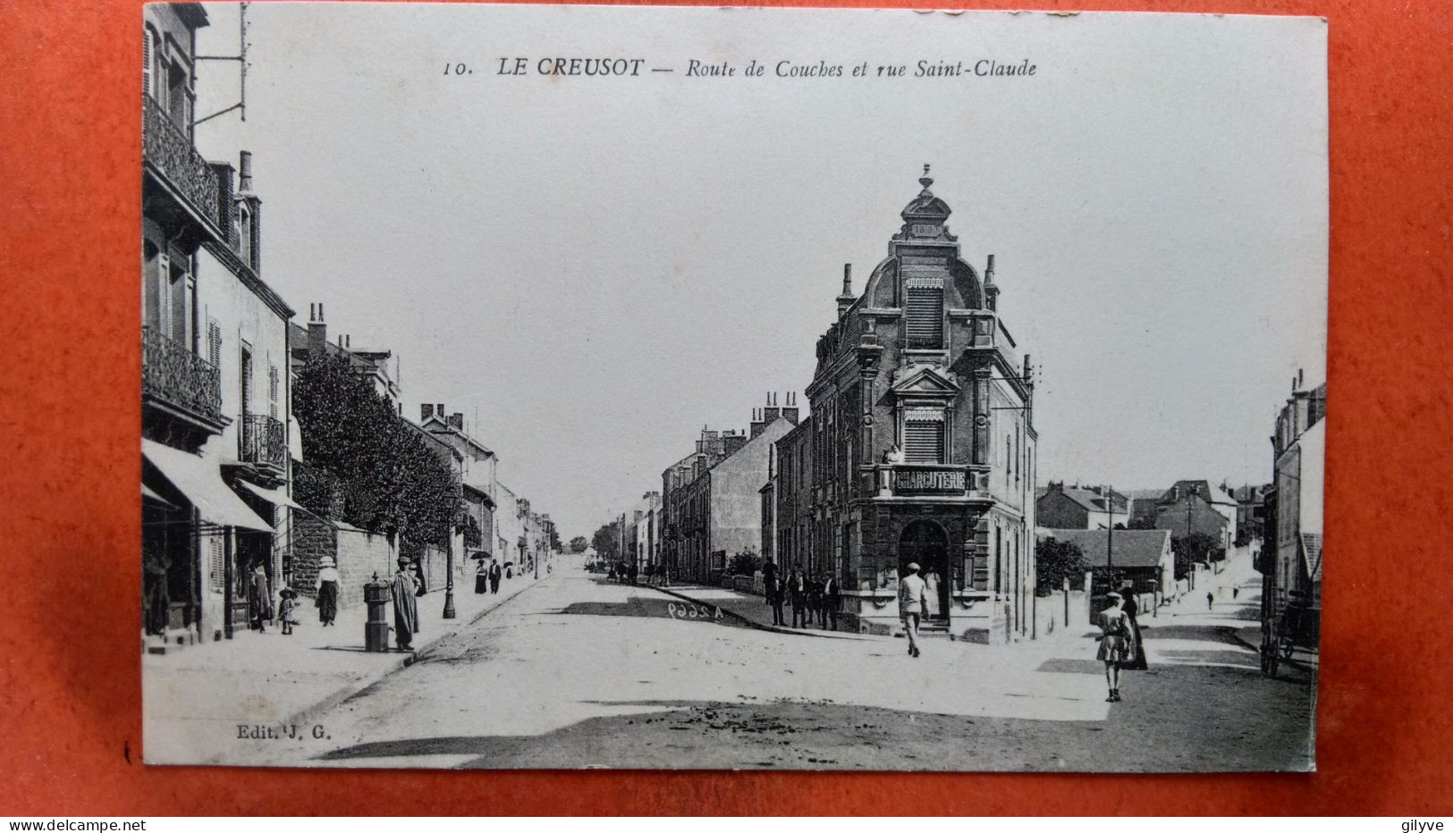 CPA (71) Le Creusot Route De Couches Et Rue Saint Claude.  (8A.034) - Le Creusot