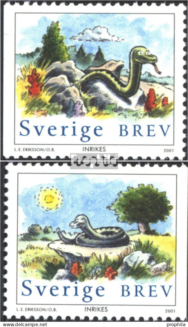 Schweden 2209-2210 (kompl.Ausg.) Postfrisch 2001 Jahr Der Schlange - Nuovi