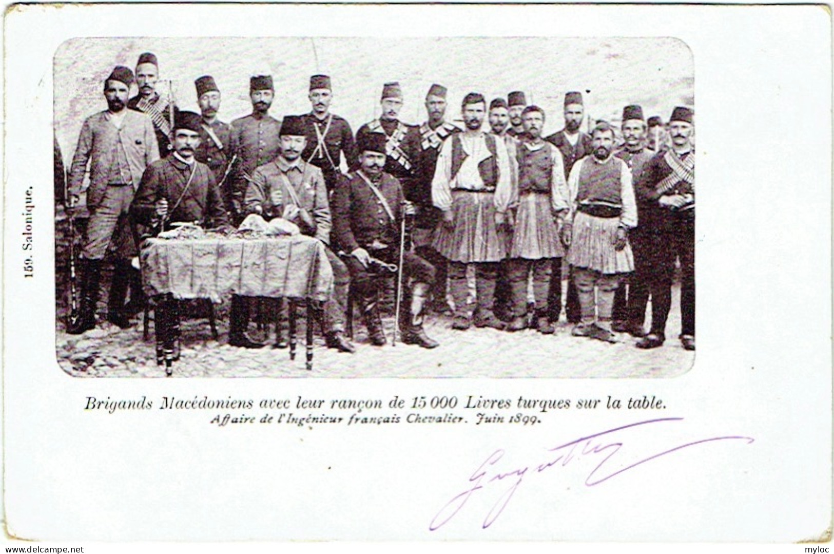 Turquie. Brigands Macédoniens Avec Leur Rançon De 15.000 Livres Turques. Affaire Chevalier, Juin 1899. - Turkey