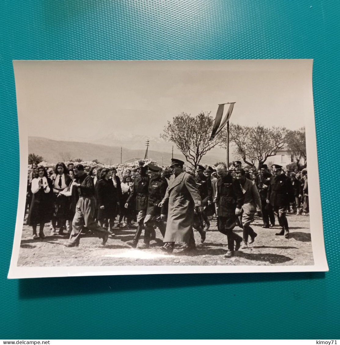 Foto Il Federale Antonio Lacava Durante La Premiazione Dei Concorsi Agrari - L'Aquila 19/01/1943 - Europe