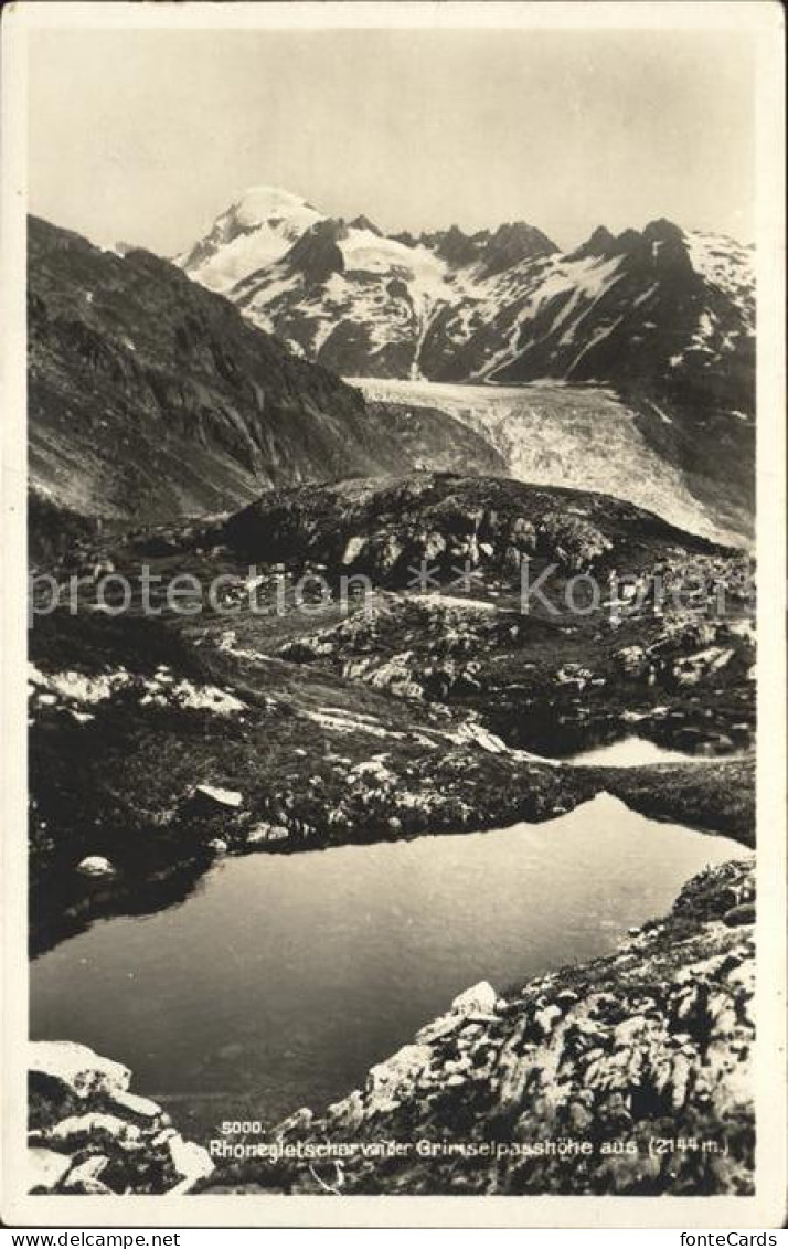 12010469 Rhonegletscher Glacier Du Rhone Blick Von Der Grimselpasshoehe Gebirgsp - Other & Unclassified