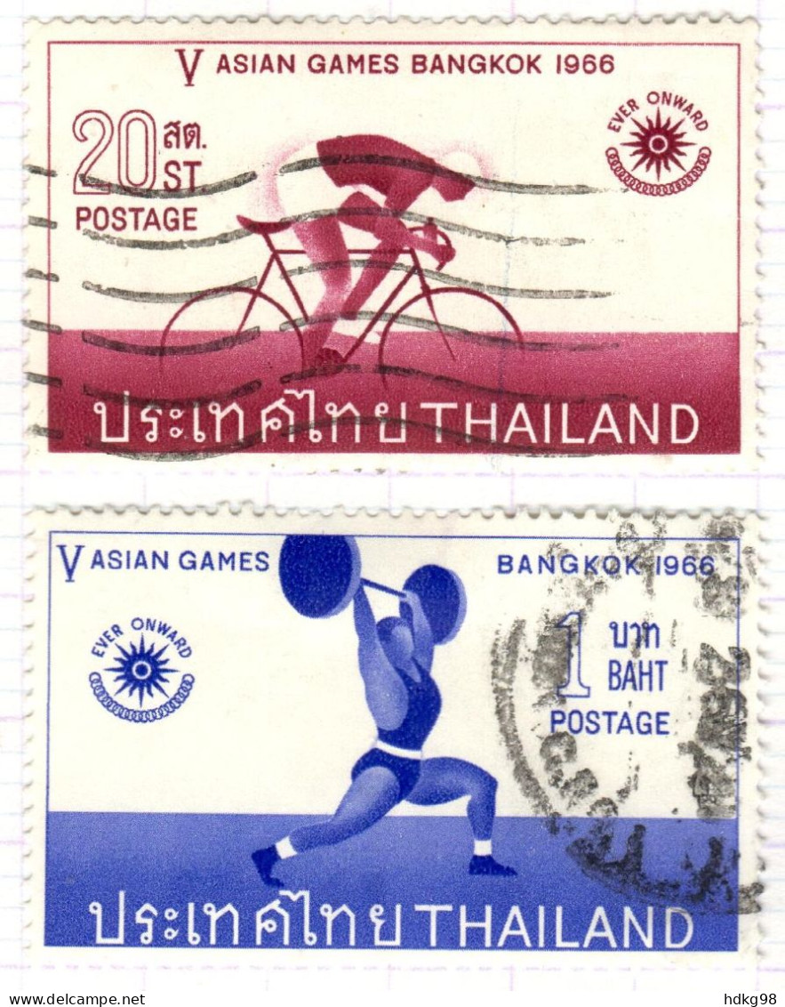 T+ Thailand 1966 Mi 458 461 Sportwettkämpfe - Thailand