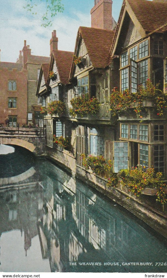 Postcard - The Weavers House, Canterbury - Card No77263 - Very Good - Zonder Classificatie