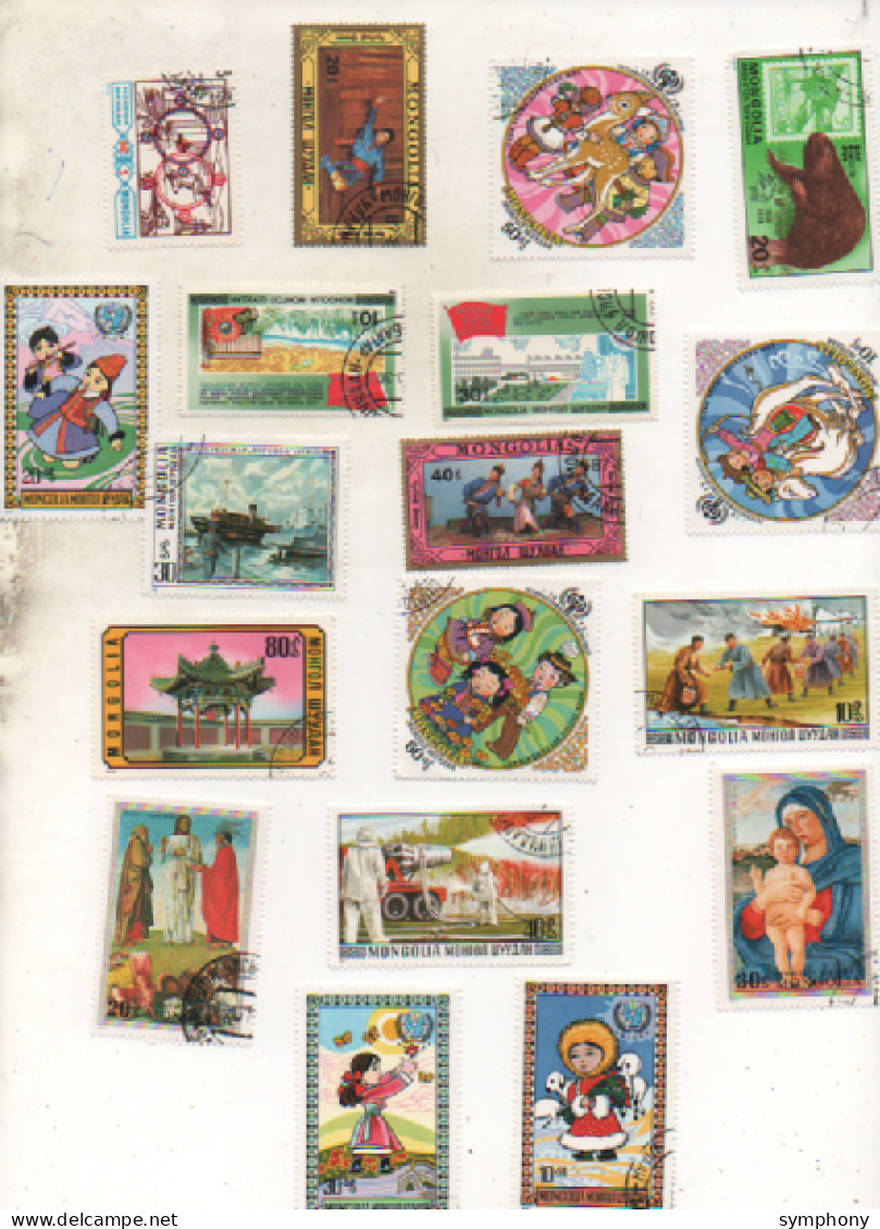 Mongolie - Lot De 45 Timbres - Voir Scans - Oblitérés - - Mongolië