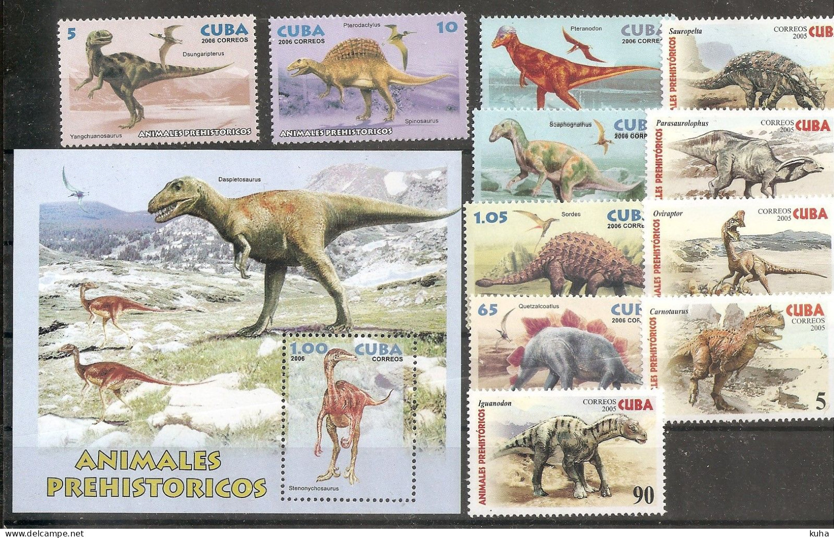 Cuba   Dinosaurs MNH - Prehistorisch