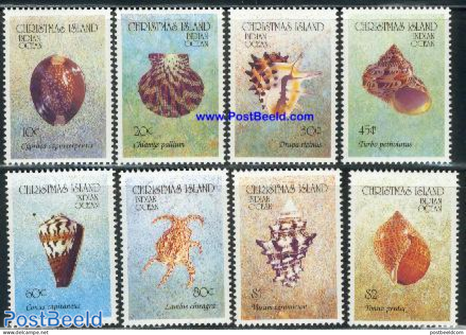 Christmas Islands 1992 Definitives, Shells 8v, Mint NH, Nature - Shells & Crustaceans - Vie Marine