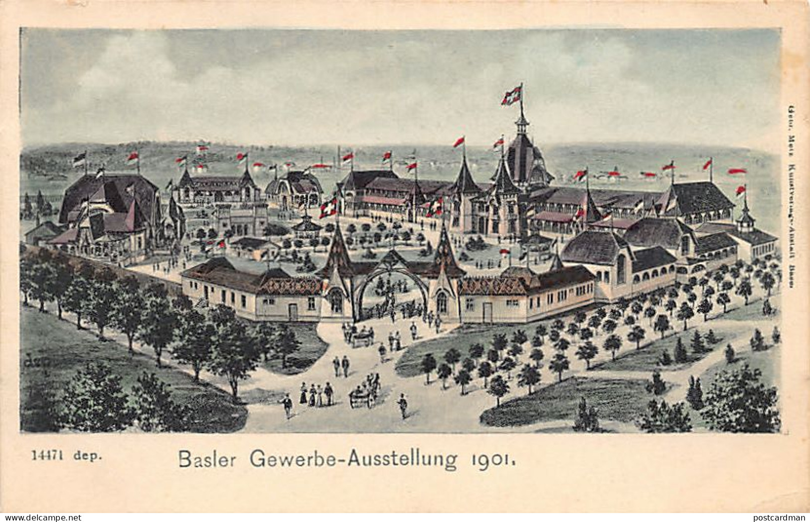 BASEL - Basler Geerbe-Ausstellung 1901 - Verlag Gebr. Metz 14471 - Bâle