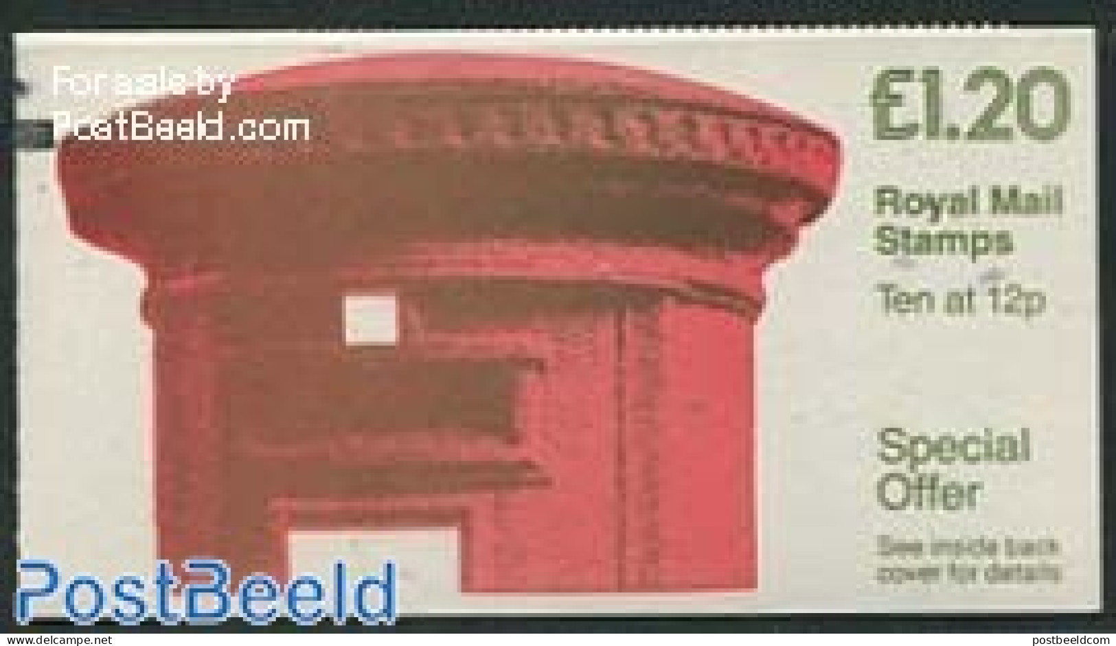 Great Britain 1986 Def. Booklet, Pillar Box, Selvedge At Left, Mint NH, Stamp Booklets - Ongebruikt
